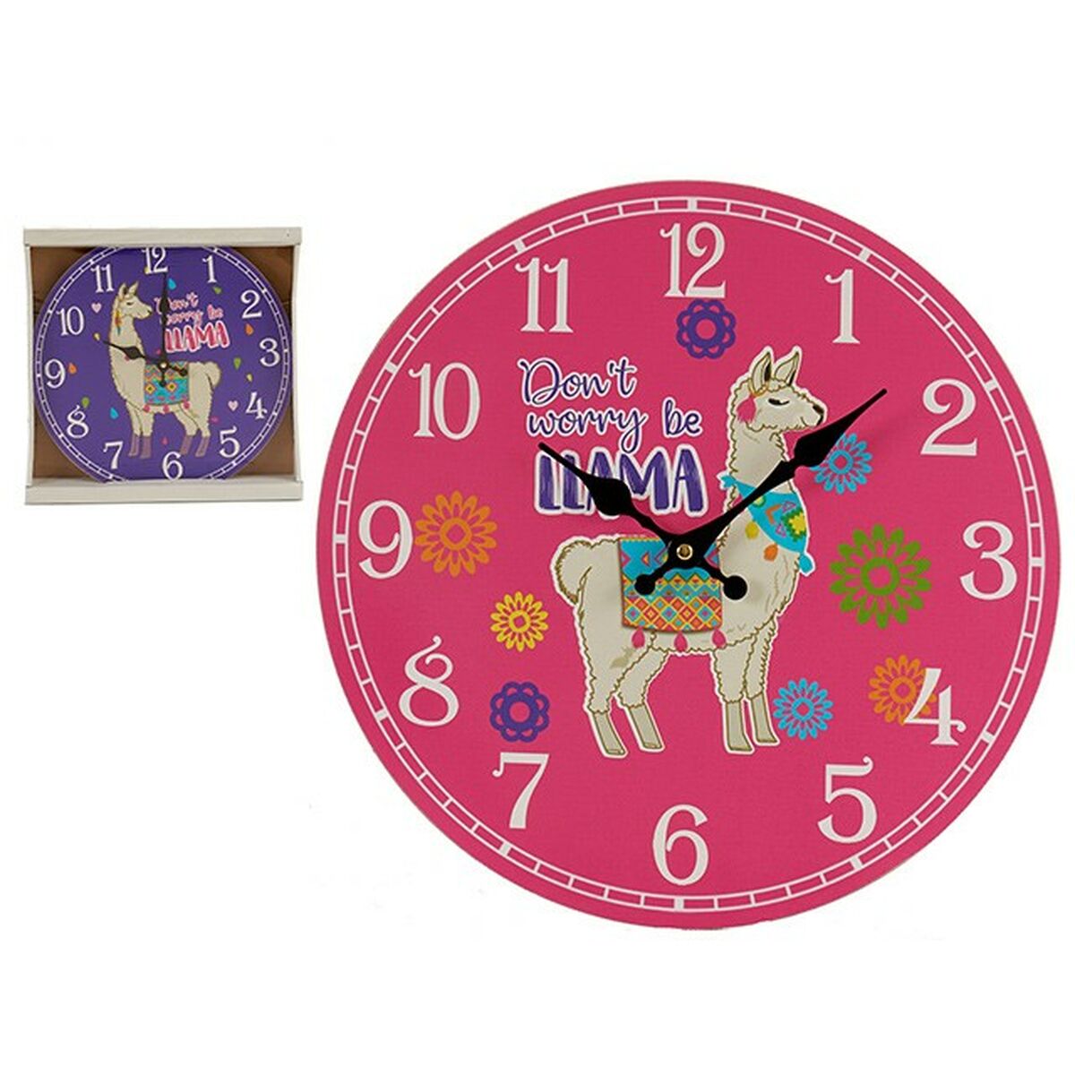 Gift Decor Wanduhr Llama – Produktbild 1