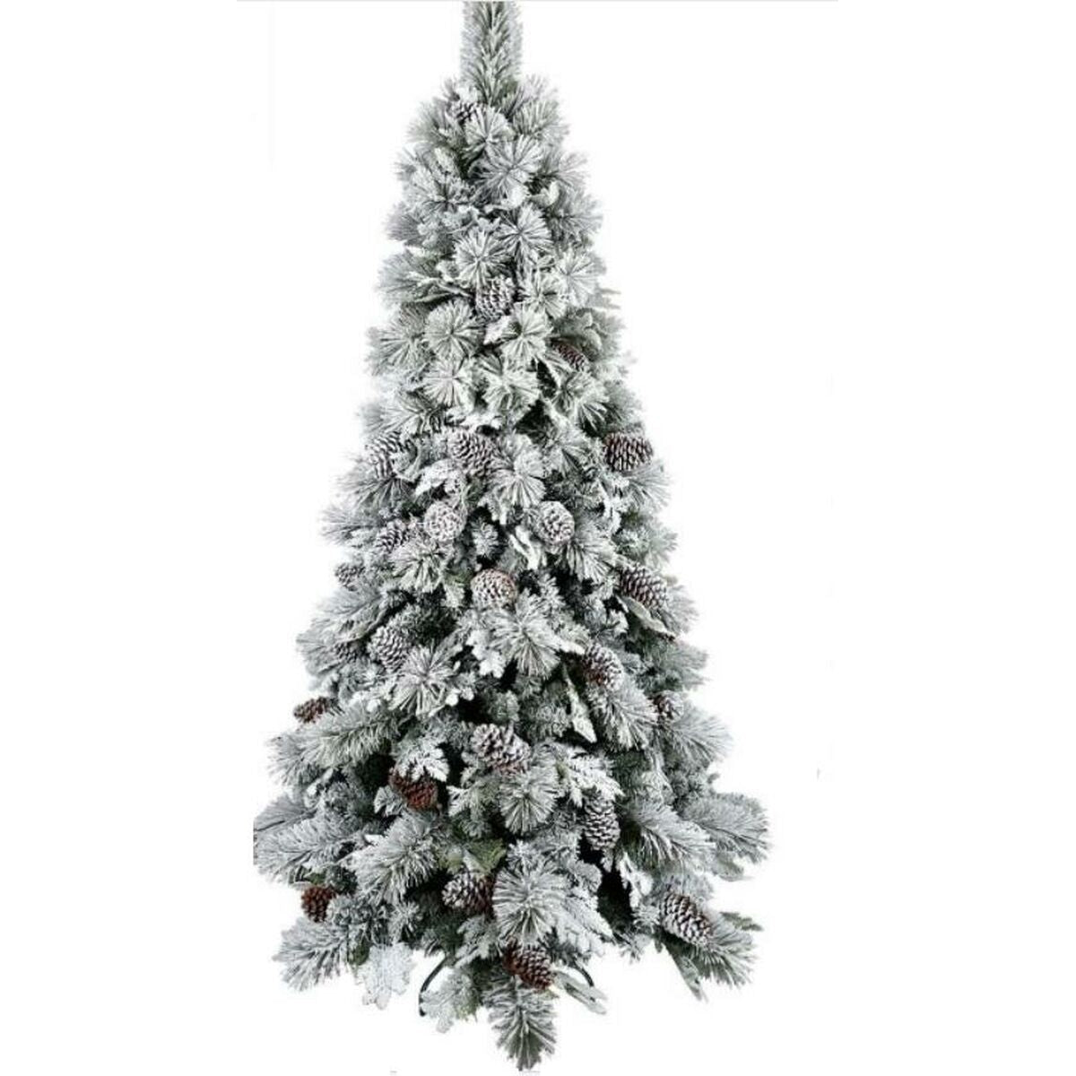 Home ESPRIT Weihnachtsbaum Weiß PVC Aluminium Snowfall – Produktbild 1