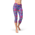 Mermaid Women's Capri Leggings - Purple