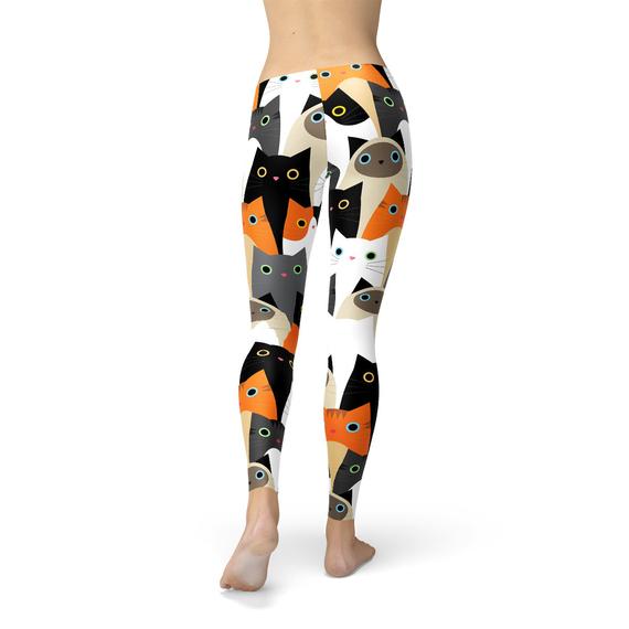All Over Print Cats Women's Leggings - product image 4