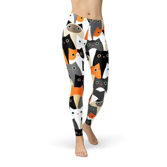 All Over Print Cats Women's Leggings