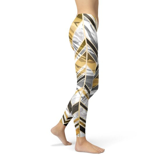 Marble W Lines Women's Leggings - Black - product image 2