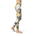 Marble W Lines Women's Leggings - Black - product image 2