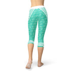 Women's Capri Leggings - Turquoise - product image 4