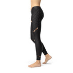 Stripes Women's Leggings - Black - product image 5
