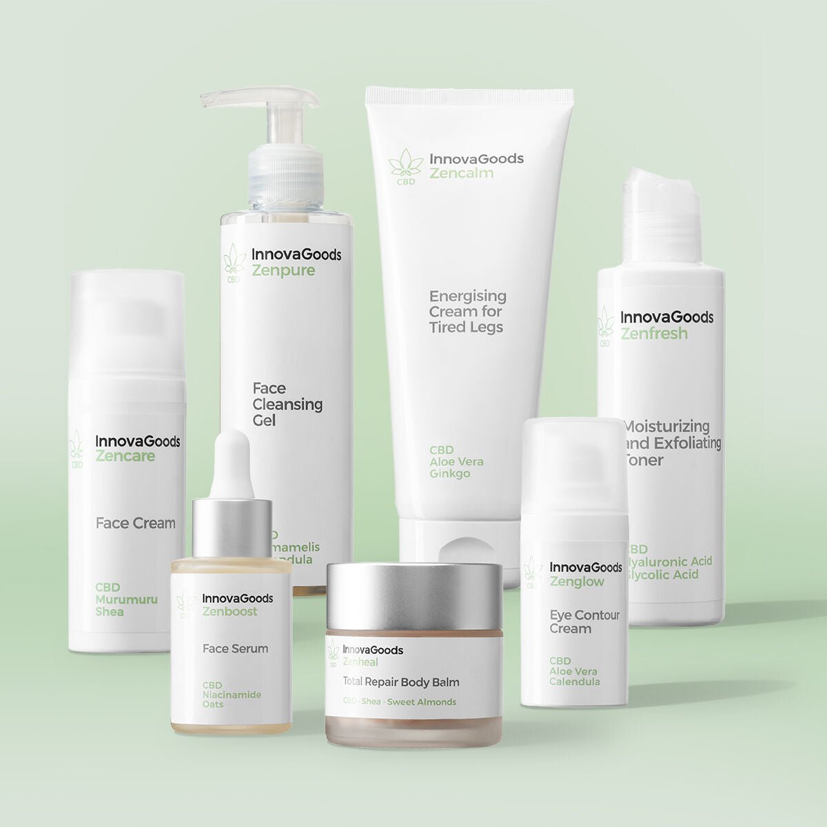 InnovaGoods Gesicht & Körper Routine Packung CBD – Produktbild 1