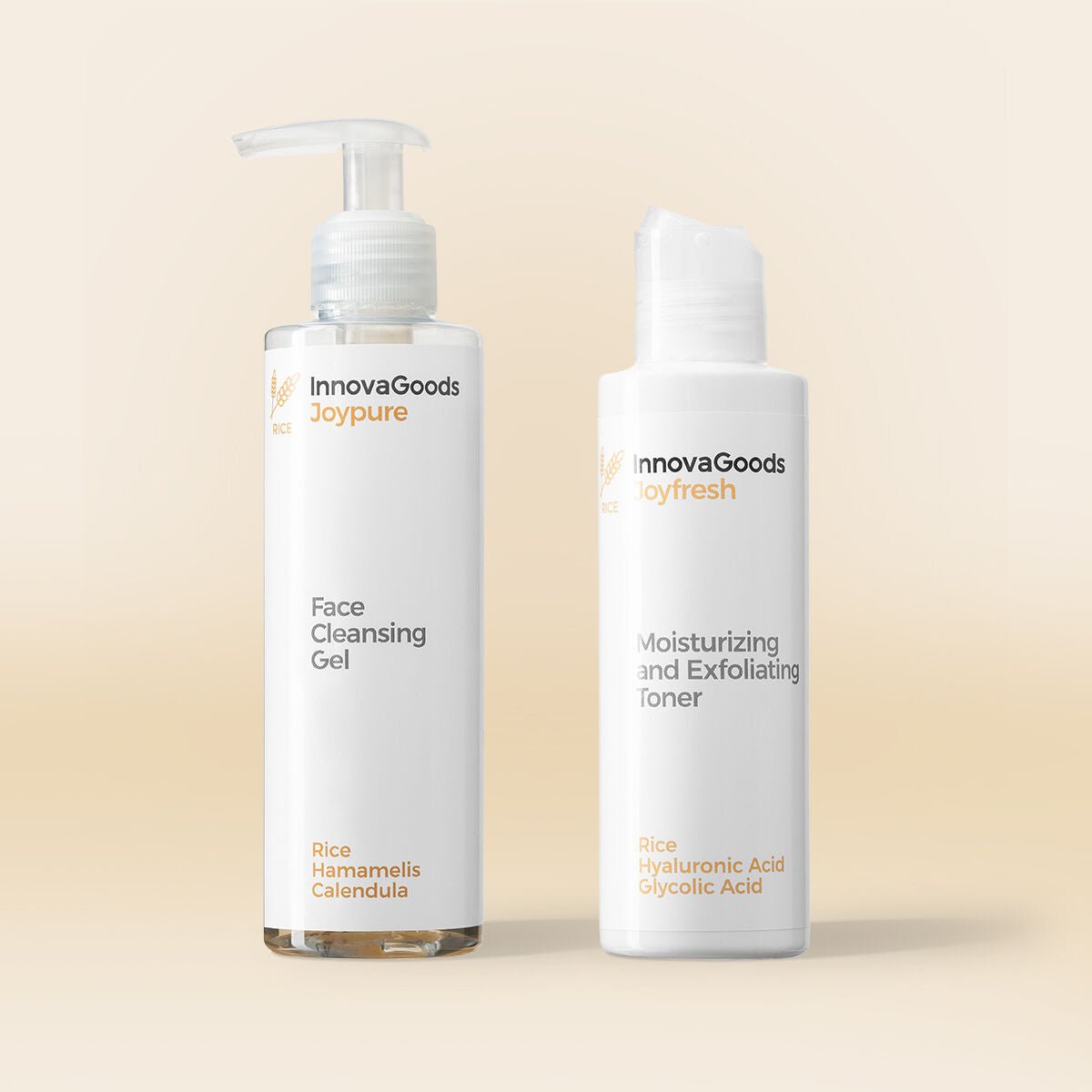 InnovaGoods Gesichtsreinigung Duo Packung Reis – Produktbild 1