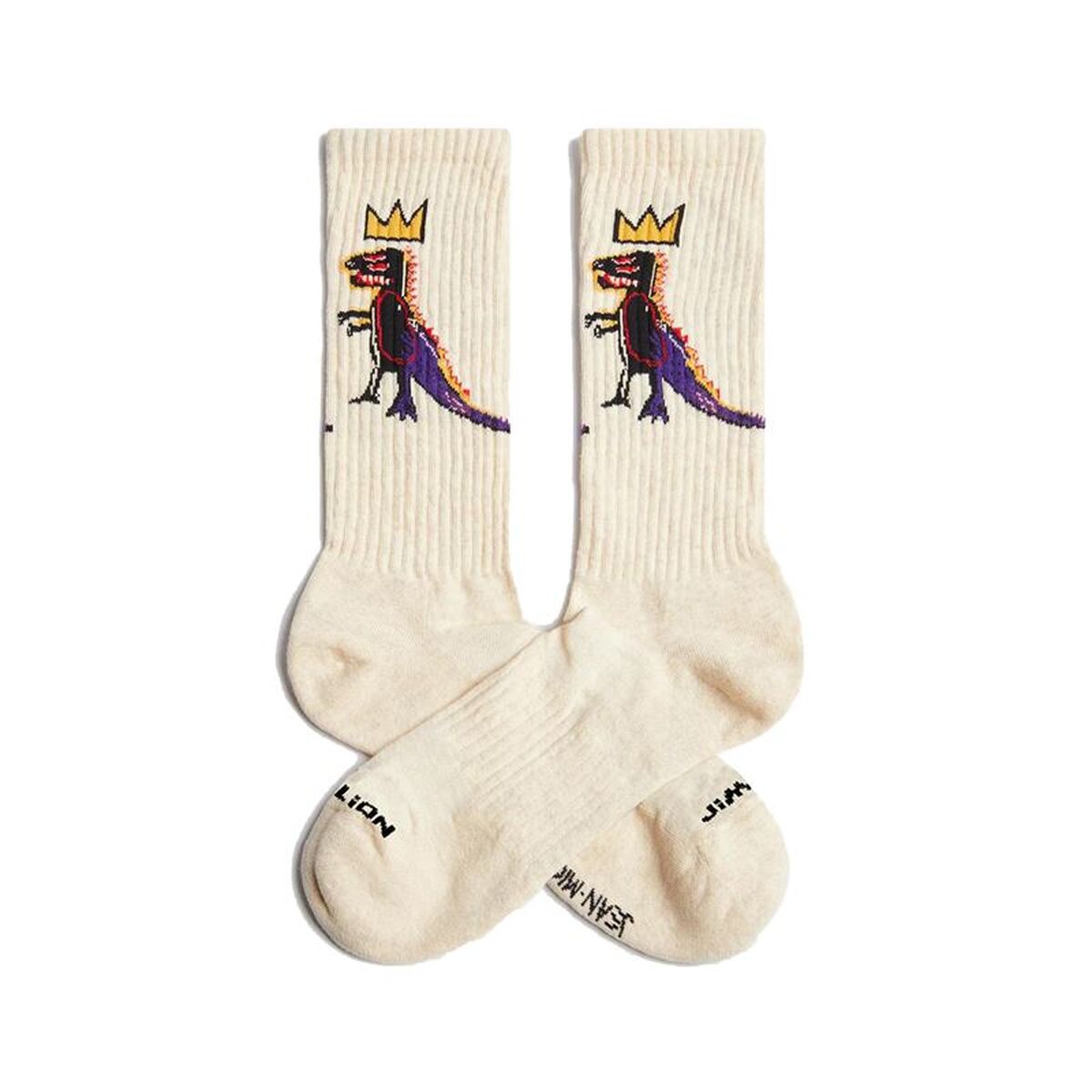 Jimmy Lion Socken Athletic Basquiat Pez Dis Braun – Produktbild 1