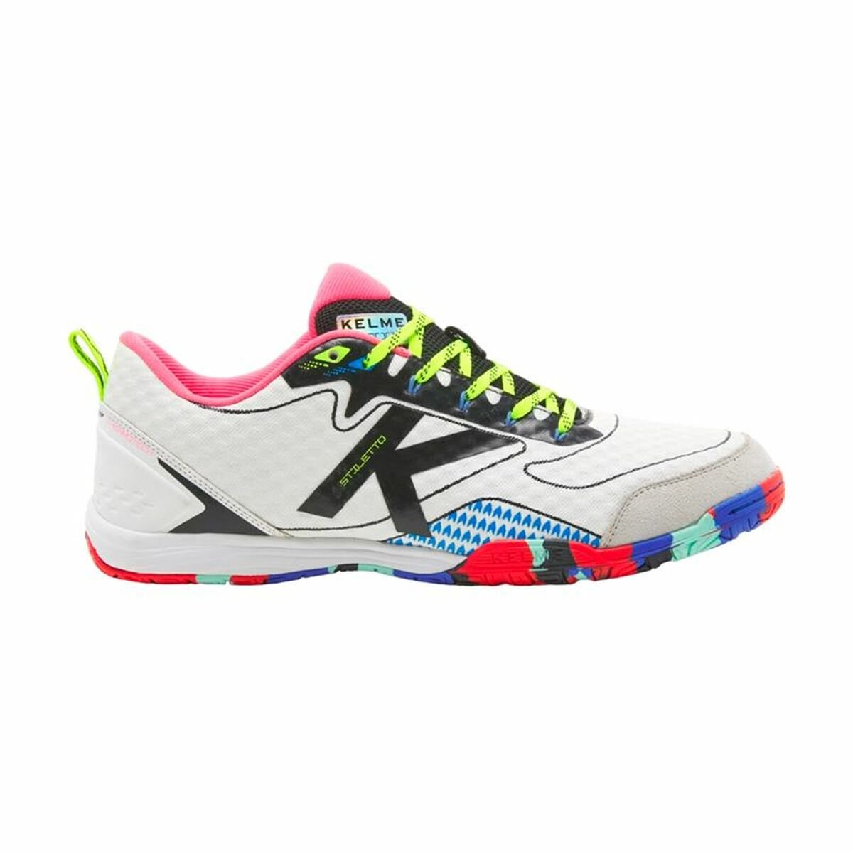 Kelme Erwachsenen-Indoor Fußball Schuhe Stiletto Weiß – Produktbild 1