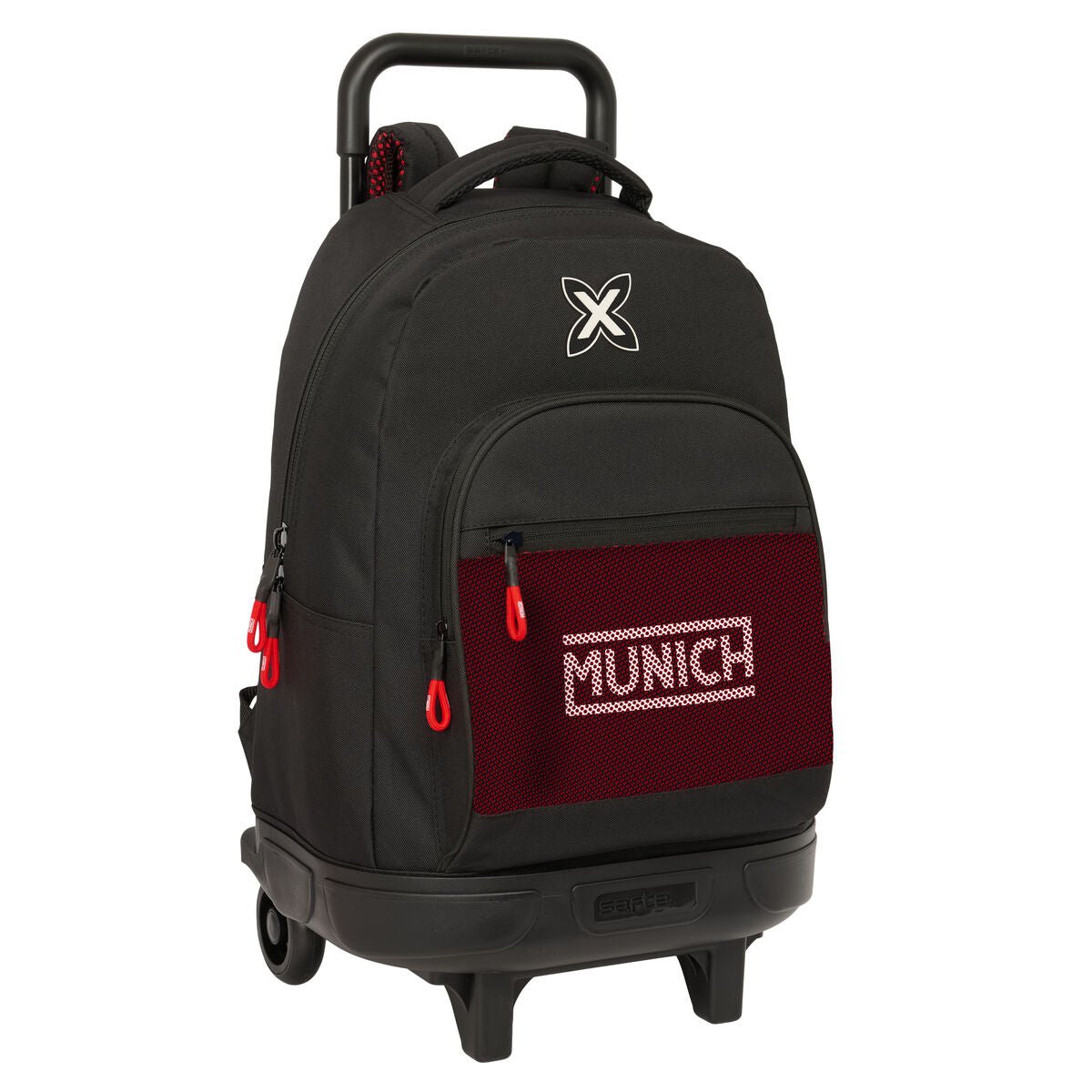 Munich Schulrucksack mit Rollen Vulcan Schwarz – Produktbild 1