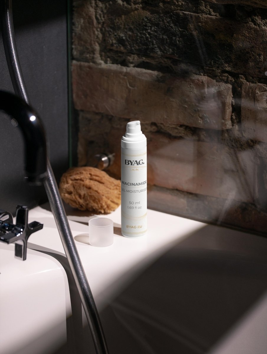 BYAG niacinamide gel moisturiser
