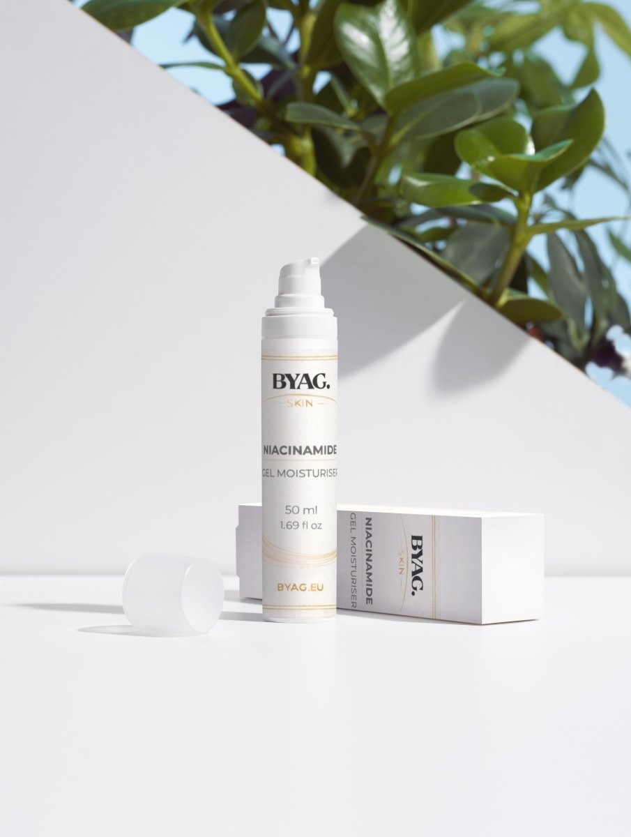 BYAG niacinamide gel moisturiser
