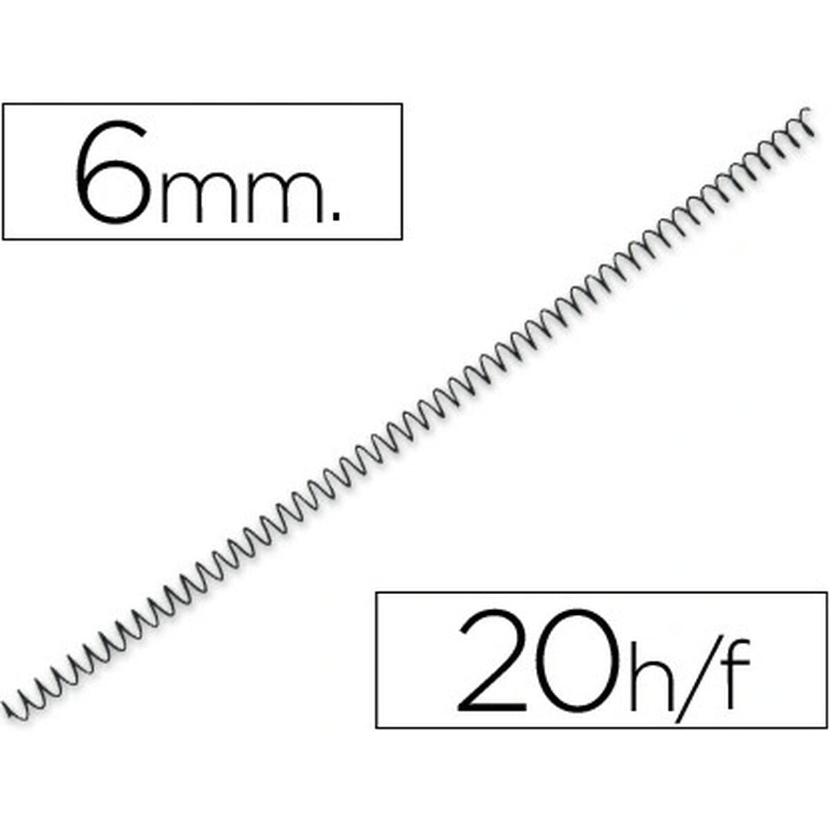 Q-Connect Binding Spirals Yosan Schwarz – Produktbild 1
