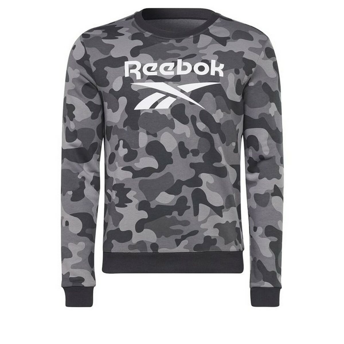 Reebok Herren SweatShirt ohne Kapuze Camo Schwarz - BYAG.SweatshirtReebokBYAG.S6433027Reebok Herren SweatShirt ohne Kapuze Camo Schwarz – SS
