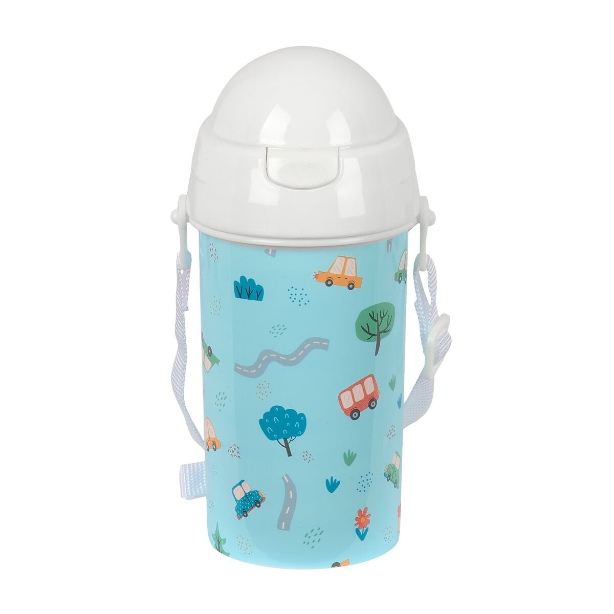 Safta Trinkflasche Coches Blau PVC 500 ml – Produktbild 1