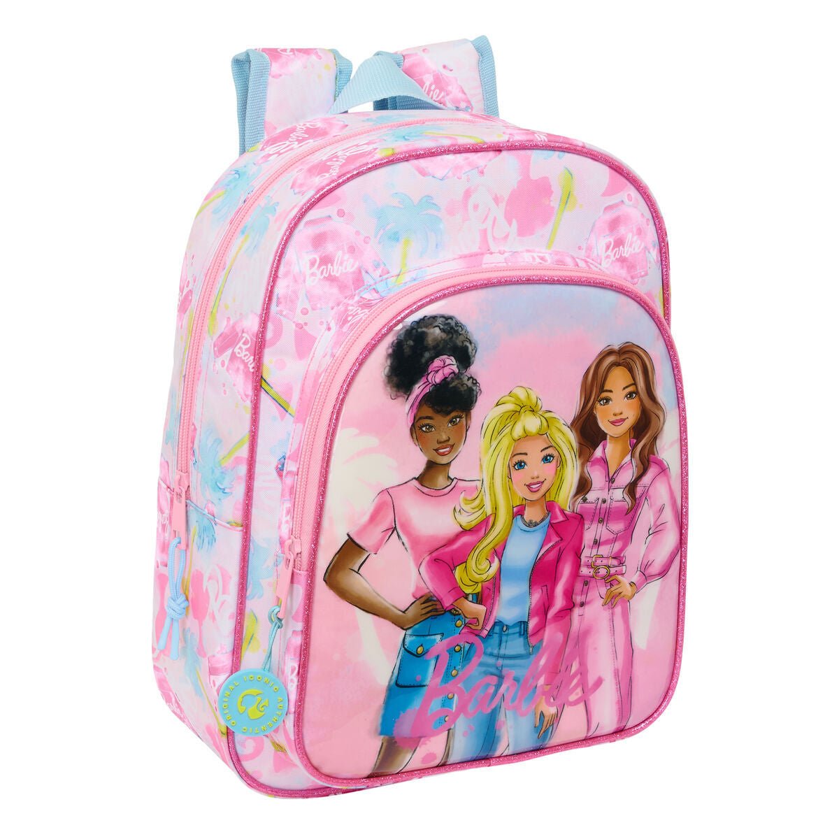 Barbie Schultasche Painterly Rosa Sky Blau – Polyester 300D – Produktbild 1