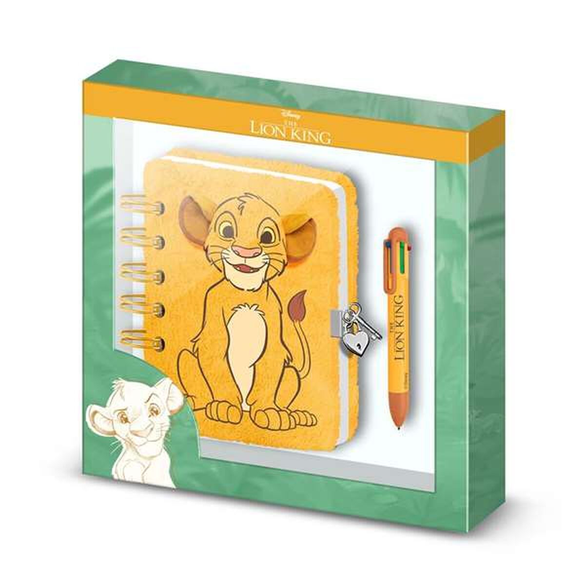 The Lion King Spiral Notizbuch mit Pen Gelb A5 – Produktbild 1