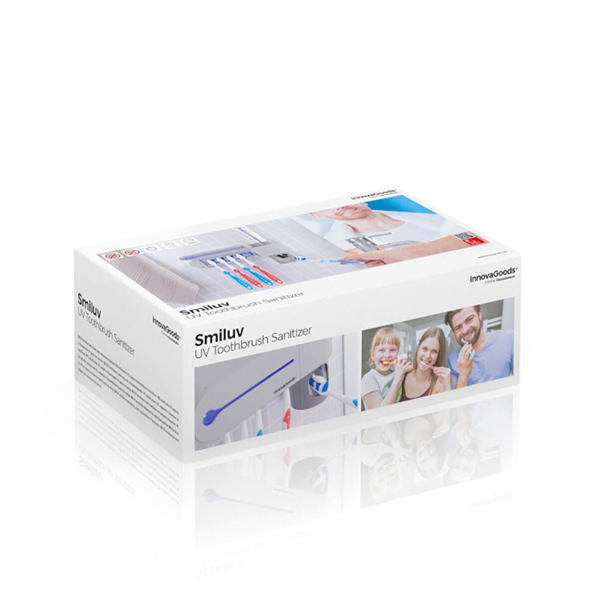 UV Toothbrush Steriliser with Stand and Toothpaste Dispenser Smiluv InnovaGoods - BYAG.Home and cooking, BathInnovaGoodsBYAG.V01031988435527817367V16H507A5E7A0C2DFCBE1B4574CA934E0729R5276112P8