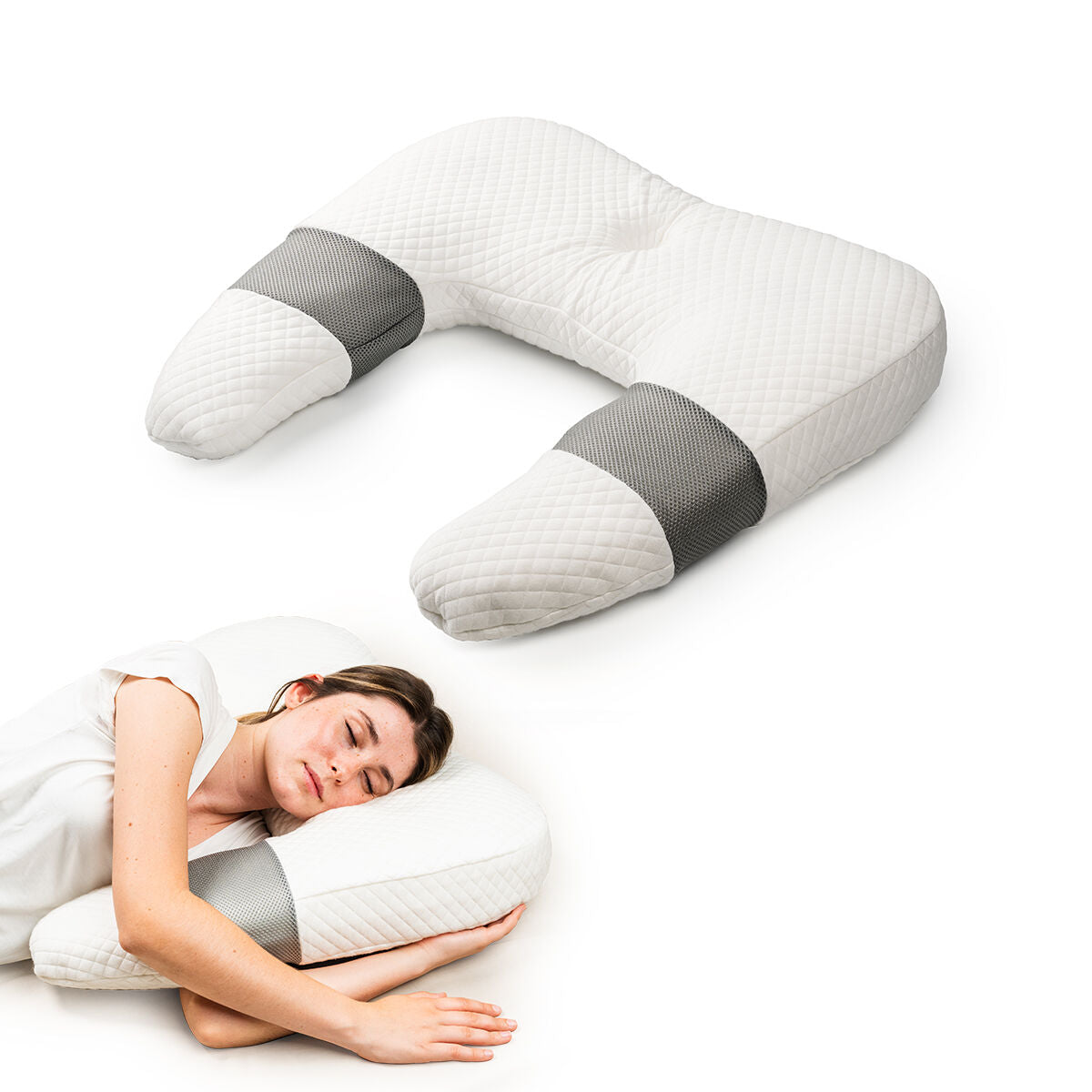 InnovaGoods Multifunktionales ergonomisches Kissen Ullow – Produktansicht 1