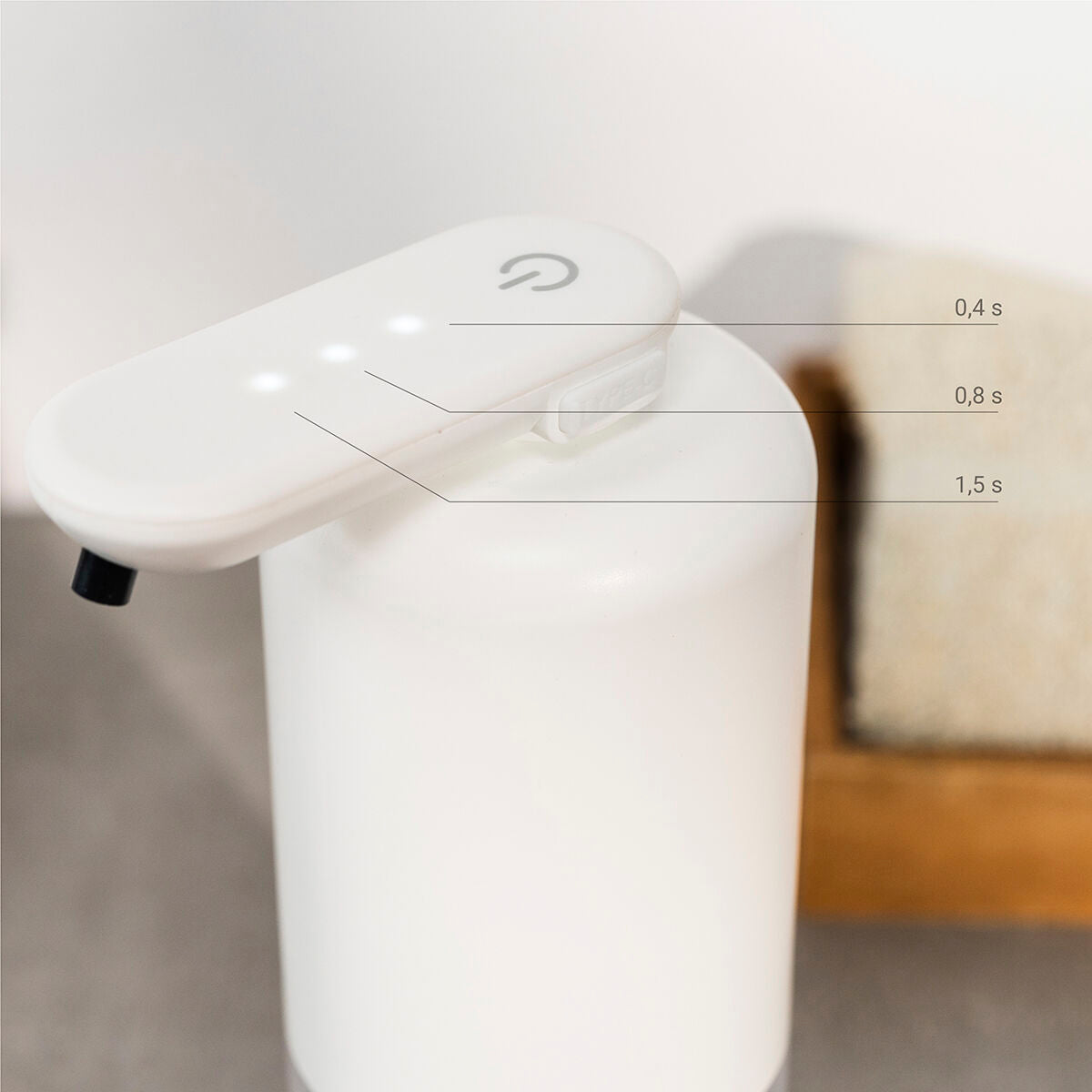 InnovaGoods Wiederaufladbar Automatischer Flüssigseifenspender Bitesap – Produktansicht 4