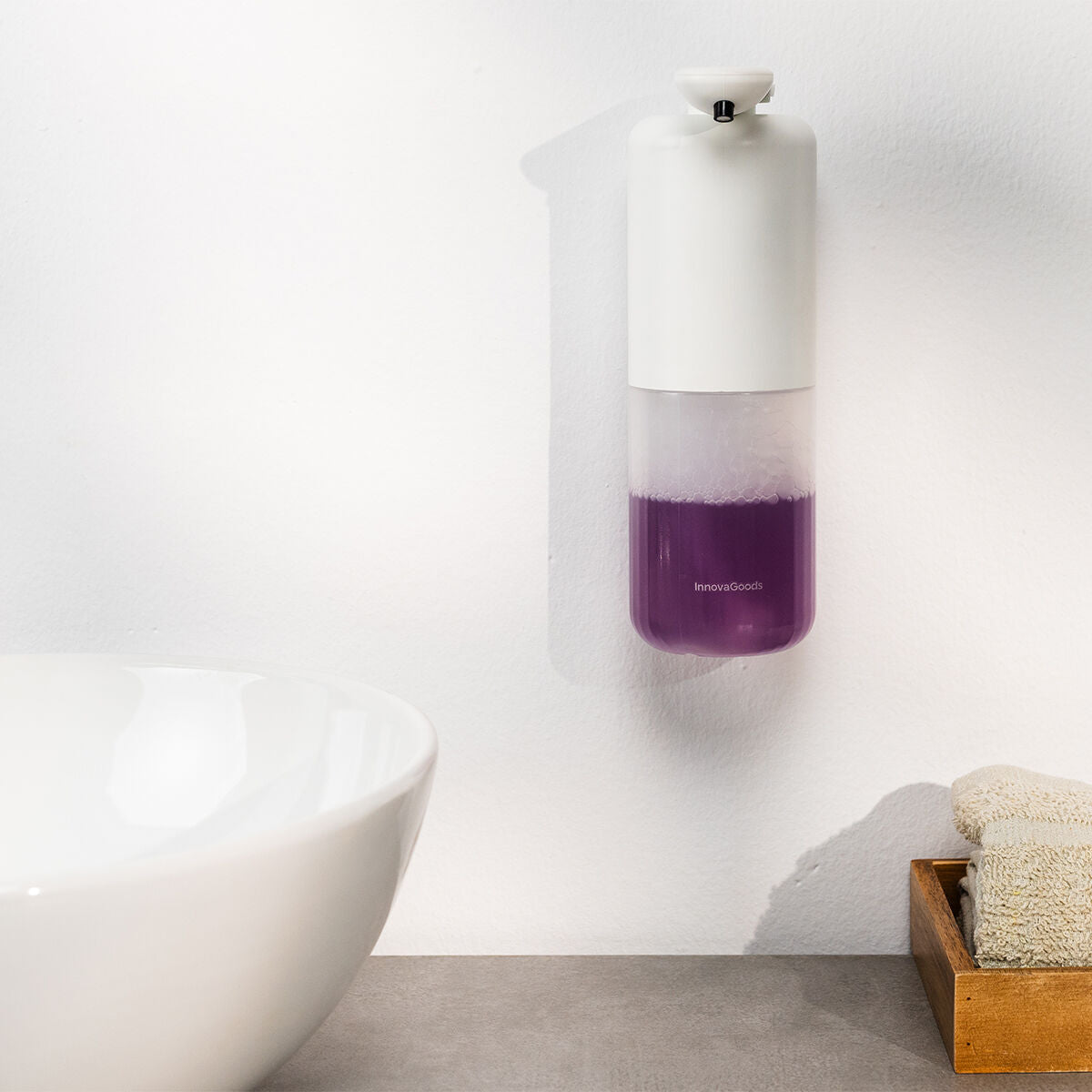 InnovaGoods Wiederaufladbar Automatischer Flüssigseifenspender Bitesap – Produktansicht 6