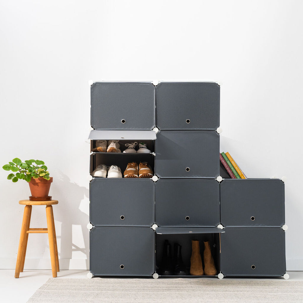 InnovaGoods Mobiler modularer Schuhschrank Grau – Produktansicht 3