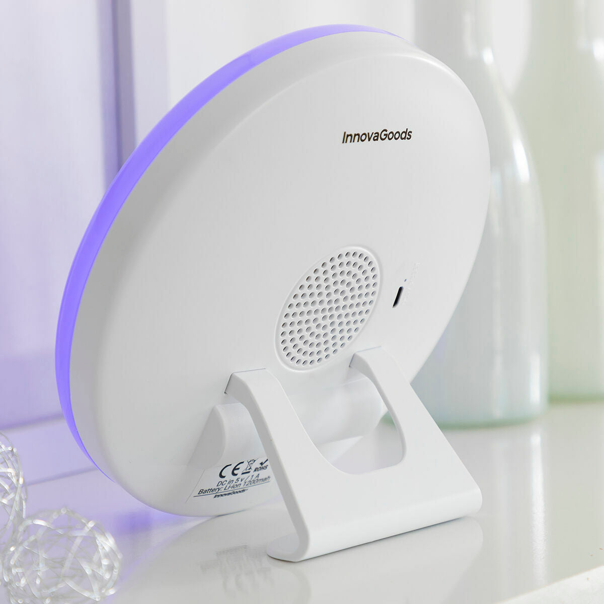 InnovaGoods Wiederaufladbar Lichtwecker mit Lautsprecher Sunrilk – Produktansicht 6
