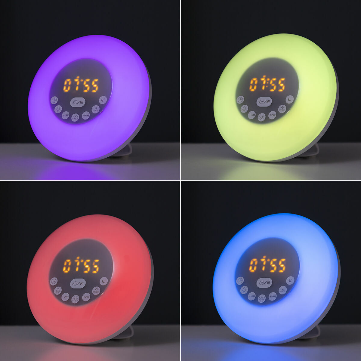 InnovaGoods Wiederaufladbar Lichtwecker mit Lautsprecher Sunrilk – Produktansicht 7