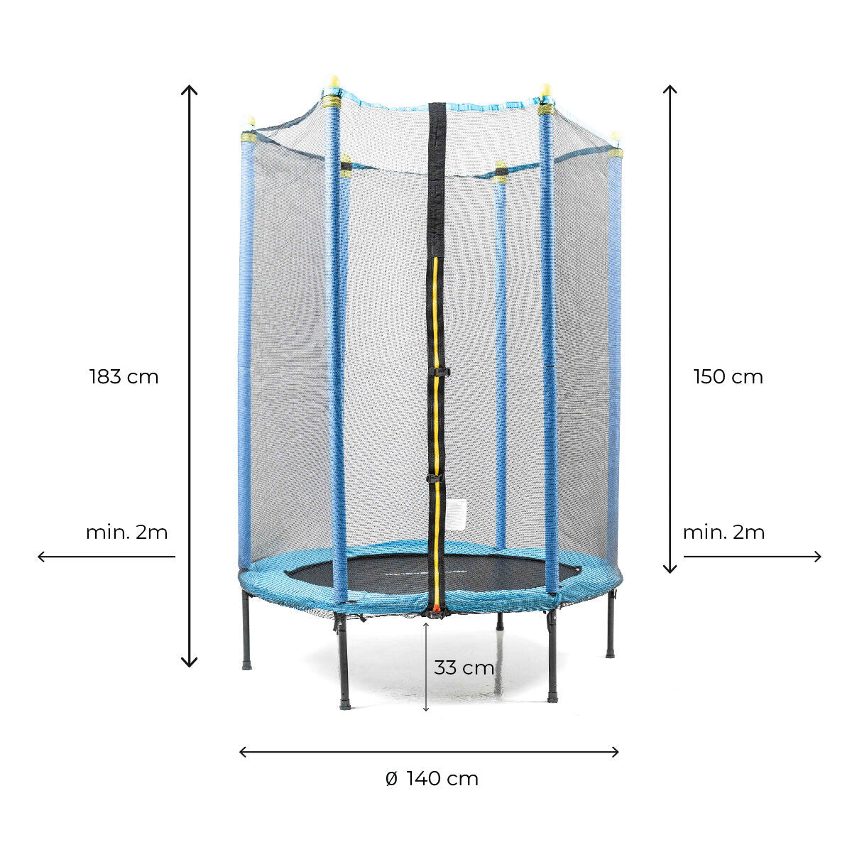 InnovaGoods Kinder Trampoline mit Safety Enclosure Zuply – Produktansicht 8