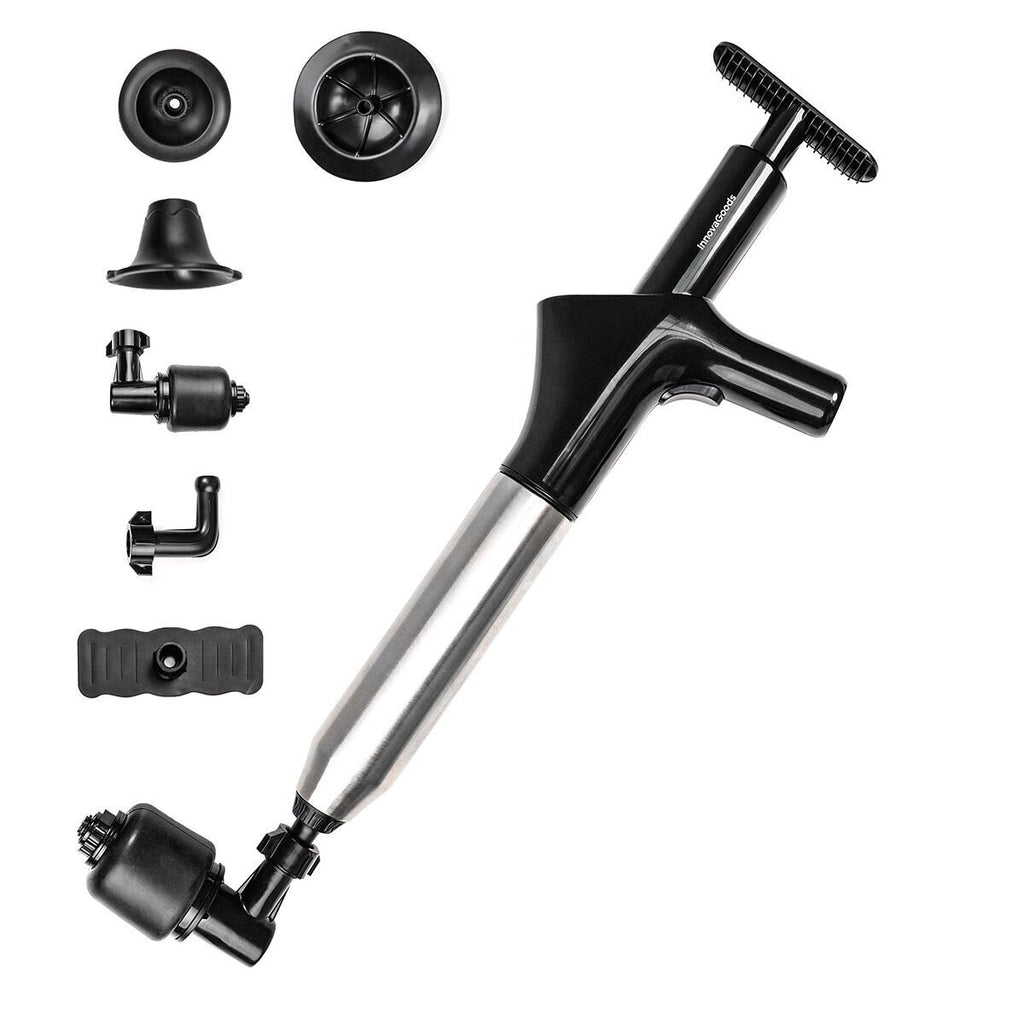 High-Pressure Compressed Air Plunger mit Zubehör & 5-in-1 Pressure Gauge Jetpro InnovaGoods – Produktansicht 7