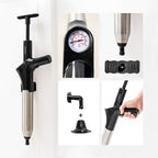 High-Pressure Compressed Air Plunger mit Zubehör & 5-in-1 Pressure Gauge Jetpro InnovaGoods – Produktansicht 4