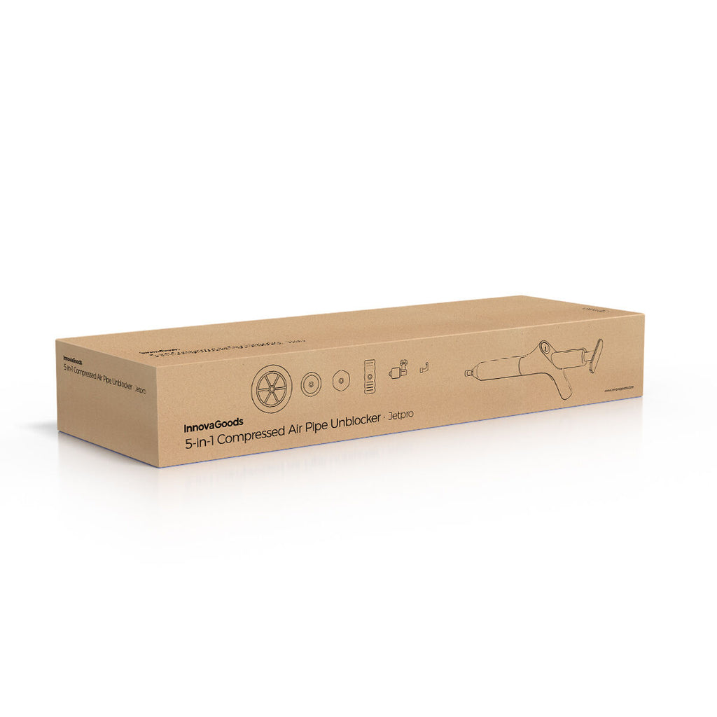 High-Pressure Compressed Air Plunger mit Zubehör & 5-in-1 Pressure Gauge Jetpro InnovaGoods – Produktansicht 8