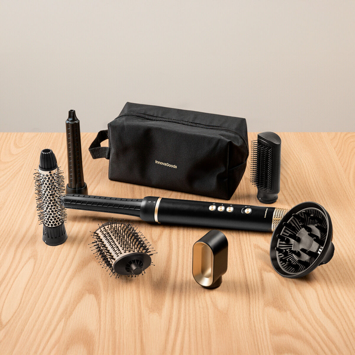 Ionic Multifunctional Air Trockner & Styler Bürste mit Coanda Technologie & 7 Zubehör Wavify – Produktansicht 1