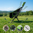 2-in-1 Klappbar Camping Rocking Stuhl mit Pocket, Kissen & Carry Tasche Trillow InnovaGoods – Produktansicht 3