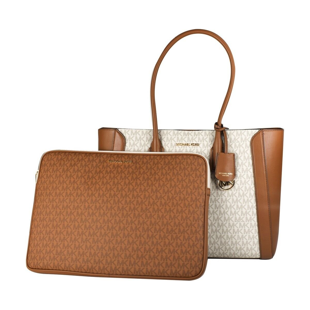 Michael Kors Damenhandtasche 35S2G6KT9B-VANILLA Grau 38 x 30 x 14 cm