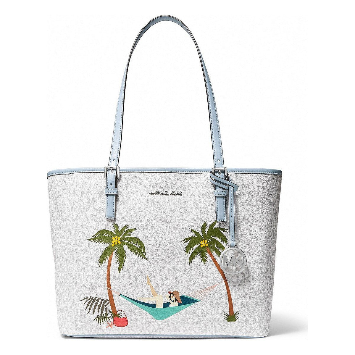 Michael Kors Damenhandtasche 35T2S5CT8B-BRIGHT-WHT Weiß 38 x 27 x 16